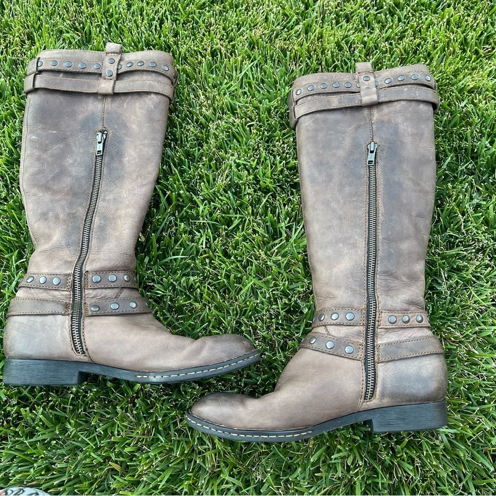 Born Brown Over-the-Knee Leather Boots - Picture 12 of 14